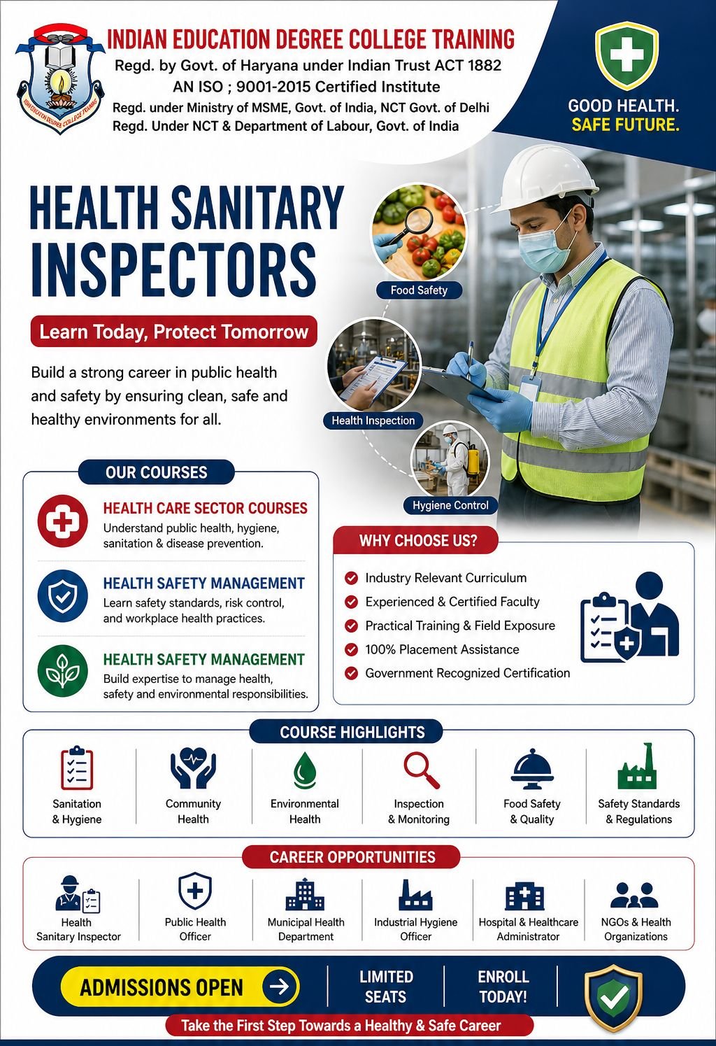 1 Year - Health Safety Management